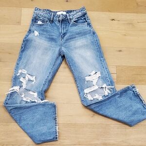 Virvet Distressed Blue Jeans Sz 25